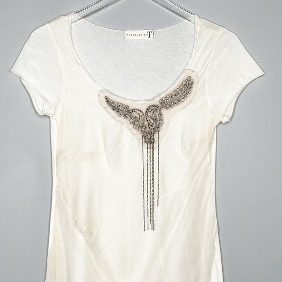 4 Love and Liberty Beaded Mesh Dress or tunic Sz XS Boho - Picture 3 of 7